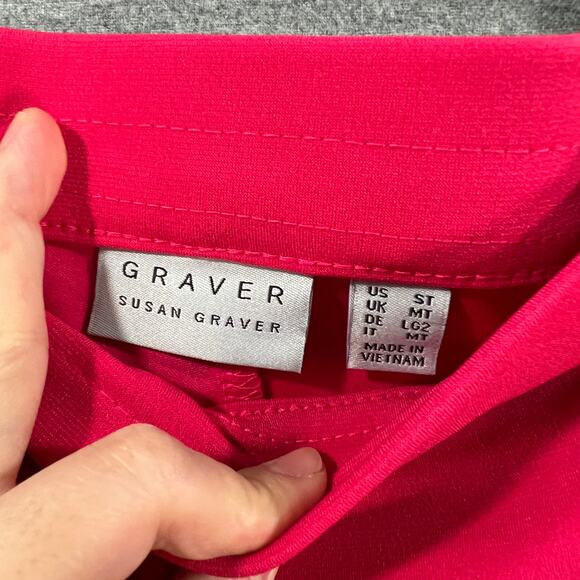 Susan Graver Tall LK Fusion Pull-On Crop Pant Passion Pink, Tall Small - Picture 3 of 8